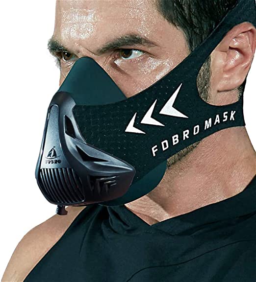 FDBRO Workout Mask Sports Training Mask Fitness,Running, Resistance,Cardio,Endurance Mask for Fitness Training Sport Mask 3.0 with Carry Box