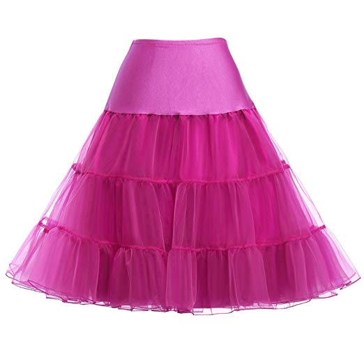 GRACE KARIN Women's 50s Vintage Petticoat Crinoline Tutu Underskirts Plus Size S-3X