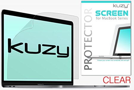 MacBook Pro 13-inch Screen Protector 2016, A1706 & A1708 - Kuzy Screen Protector (NEWEST VERSION 2016 with Touch Bar) - CLEAR Crystal Finish