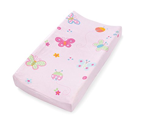 Summer Infant Ultra Plush Character Changing Pad Cover, Butterflies & Ladybugs