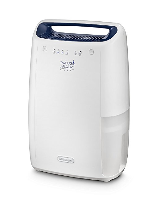 De'longhi DEX12 Dehumidifier, 12 Litre, White