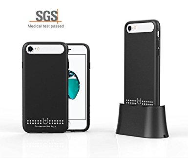 Losin iPhone 7 4.7 Inch Case Ultra Thin Luxury Elegant Antimicrobial and Anti Radiation Proof Signal Shielding Blocker Protection TPU   PC Case with free Docking Station For Pregnant Women