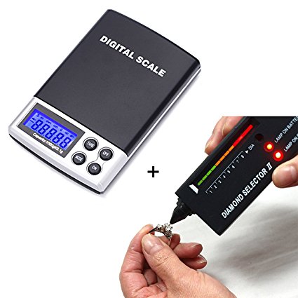 HDE Diamond Test Kit Precious Metals And Gem Tester   Digital Pocket Scale