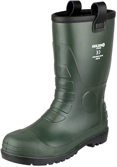 Amblers Safety Mens FS97 PVC Rigger Boot Green