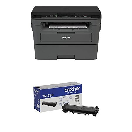 Brother Compact Monochrome Laser Printer, HLL2390DW with Standard Yield Black Toner