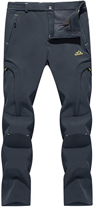 TACVASEN Women's Waterproof Pants-Outdoor Snow Sports Fleece Lined Ski Snowboard Pants(No Belt)