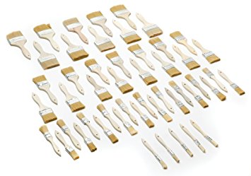 Woodstock D2025 Synthetic Bristle Brush Set, 50-Piece