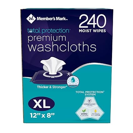 Member's Mark Adult Washcloths (240 ct.) (3 Pack)