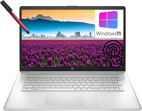 [Windows 11] HP 17 Laptop Computer, 17.3" HD  Touchscreen, Intel Quad-Core i7-1165G7 up to 4.7GHz, 16GB DDR4 RAM, 512GB PCIe SSD, WiFi 6, Bluetooth 5.0, Type-C, Backlit Keyboard, 64GB Flash Stylus