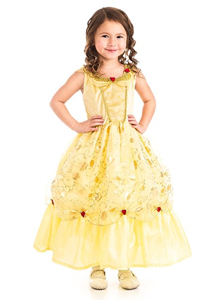 Little Adventures Yellow Beauty Princess Dress Up Costume for Girls