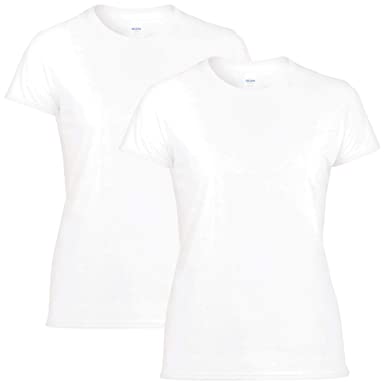 Gildan Women's Fitted Cotton T-Shirt, 2-Pack