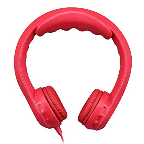 Toxi Volume Limited Wired Headphones for Kids - Red