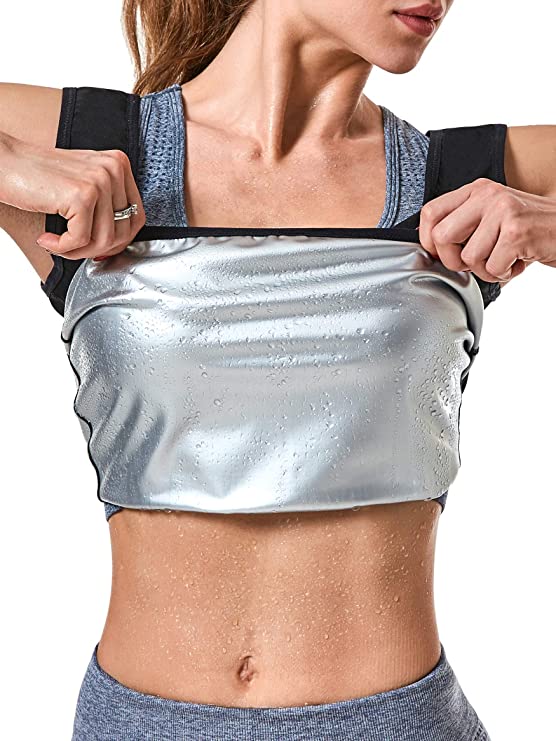 MOLLDAN Womens Sauna Vest Sweat Tank Top Shapewear Weight Loss Workout Shirt