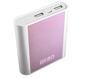 Portable Cell Phone Charger 10400mAh Power Bank By Eazio. External Battery Pack Chargers for Your Iphone, Samsung, and More. Long Life Cycle Charge on the Go Compatible with Most Devices Five Amazing Colors Double USB Output. Click Add to Cart Now!