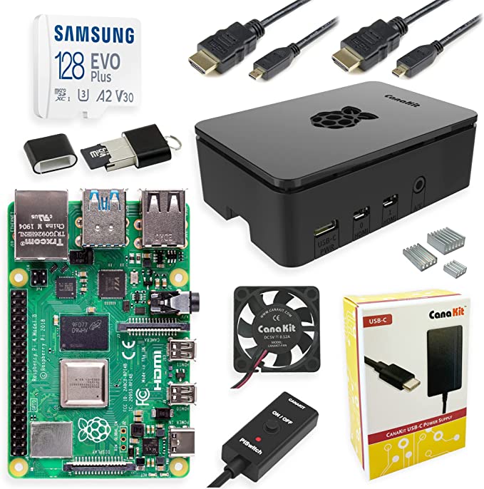 CanaKit Raspberry Pi 4 Extreme Kit - 128GB Edition (2GB RAM)