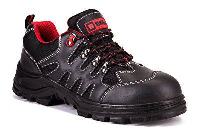 Mens Safety Trainers Steel Toe Cap Protective Mid Sole Work Shoes Ankle Hiker 8891 S1P Black Hammer