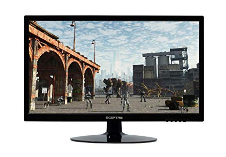 Sceptre 20 inch 1600x900 75Hz LED HD Monitor HDMI VGA Build-in Speakers, Brushed Black 2019 (E205W-16009A)