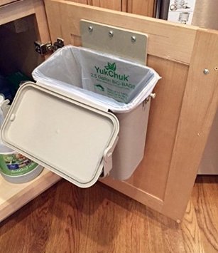 YukChuk Under-Counter Kitchen Food Waste Compost Container.