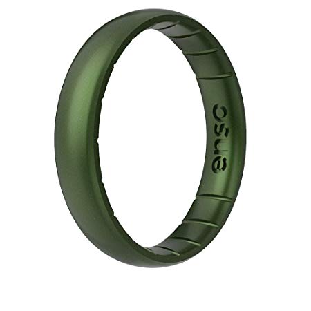 Enso Rings Thin Legend Silicone Ring | Made in The USA | Lifetime Quality Guarantee | an Ultra Comfortable, Breathable, and Safe Silicone Ring