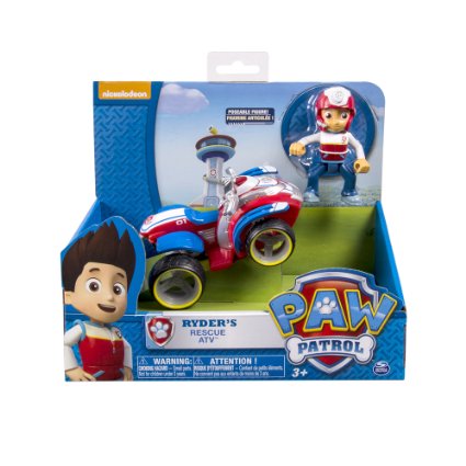 Nickelodeon, Paw Patrol - Ryder's Rescue ATV, Vehicle and Figure (works with Paw Patroller)