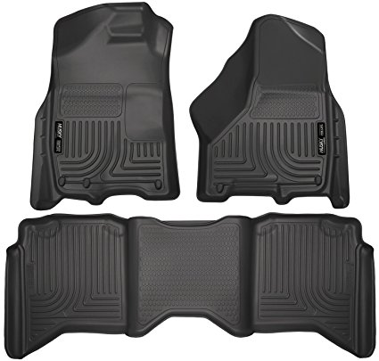 Husky Liners Front & 2nd Seat Floor Liners Fits 09-17 Ram 1500 Crew Cab