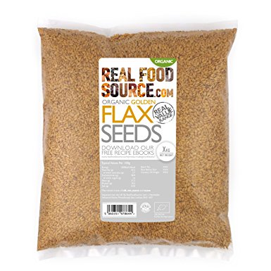 RealFoodSource Certified Organic Golden Flax / Linseeds (1KG)