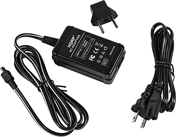 HQRP AC Adapter Compatible with Sony CyberShot AC-LS5K AC-LS5 DSC-G1 DSC-G3 DSC-W290 DSC-W300 DSC-P200 DSC-P150 DSC-P200/R DSC-V3 DSC-W120 DSC-S750 DSC-S90 Digital Camera Power Supply