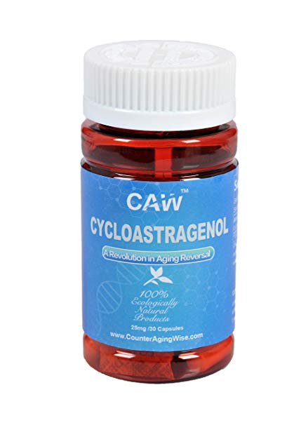 CAW Hypersorption Cycloastragenol | 25Mg 30 Enteric-coated Capsules | Telomere Support Supplement |