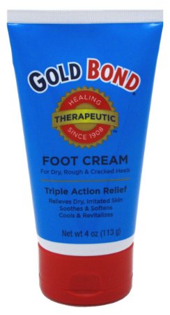 Gold Bond Foot Cream Triple Action Relief 4oz (Pack of 3)