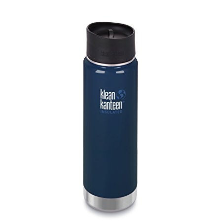 Klean Kanteen Wide Double Wall Vacuum Insulated Stainless Steel Coffee Mug with Leak Proof Café Cap 2.0