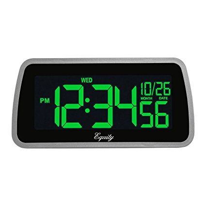 Equity by La Crosse 30451 LCD Alarm Clock with Color Selectable Display