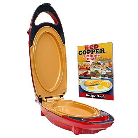 Red Copper 5 Minute Chef by BulbHead Includes Recipe Guide (1 Pack)