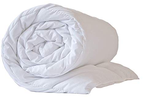 EGYPTO Polycotton Soft Hollowfibre Duvet Quilt With 2 Jumbo Pillows - 4.5/10.5/13.5/15 Togs (4.5 Tog, Double   Pillow Pair)