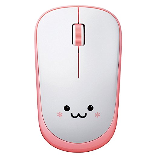 ELECOM Wireless IR LED Silent Mouse M size, silent switch, battery life 2.5 years Pink M-IR07DRSPN