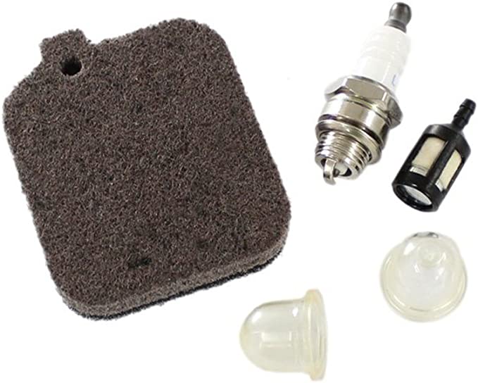HURI Air Filter Fuel Filter Spark Plug Primer Bulb for Stihl BG55 BG65 BG85 Leaf Blowers
