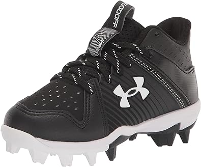 Under Armour Baby-Boy's Leadoff Mid Junior Rubber Molded Baseball Cleat Shoe