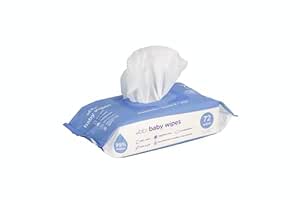 Ubbi Fragrance-Free Baby Wipes, 99% Water Based, Plant Based Wipes, Hypoallergenic for Sensitive Skin with Chamomile, Vitamin E & Aloe, EWG Verified, 1 Pack (72 Wipes Total)