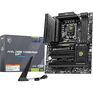 MSI MAG Z890 Tomahawk WiFi Carte mère, ATX - pour processeurs Intel Core Ultra (série 2), LGA 1851 - Mémoire DDR5 (9200 MT/s OC), 1x PCIe 5.0, 1 x M.2 Gen5, 5G LAN, Wi-FI 7