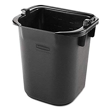 Rubbermaid Commercial 1857378 Executive Series Pail, 5-quart, Black