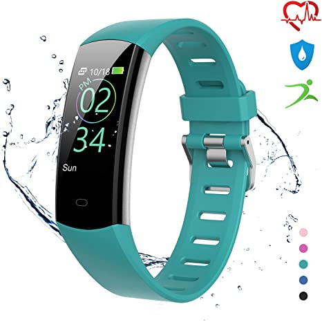 BingoFit Slim Fitness Tracker with Heart Rate Monitor,Kids Sports Activity Tracker Watch,Waterproof Smart Fitness Band with Step Counter,Calorie Counter,Pedometer for Boys Girls and Gifts