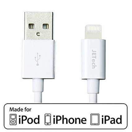 iPhone Charger JETech APPLE CERTIFIED USB Sync and Charging Lightning Cable for iPhone 66s55S5C iPad 4 iPad Air 12 iPad Mini 123 -32ft