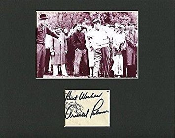 Arnold Palmer Masters Champ Golf Signed Autograph Photo Display W Jackie Gleason - Autographed Golf Equipment