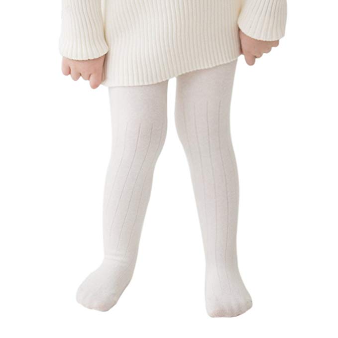 marc janie Baby Toddler Girls' Cotton Stretch Seamless Tights