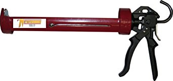 Newborn 255 Super Smooth Rod Revolving Frame Caulking Gun, 1/4 Gallon Cartridge, 18:1 Thrust Ratio