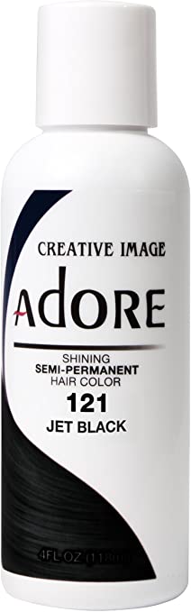 Adore Shining Semi Permanent Hair Colour, 121 Jet Black