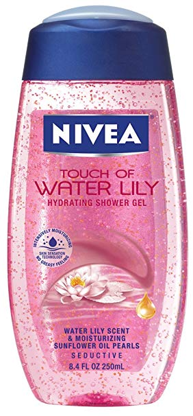 Nivea Touch Of Water Lily Hydrating Shower Gel, 8.4-Ounce Bottles (Pack of 3)
