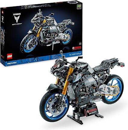 LEGO 42159 Technic Yamaha MT-10 SP Motorbike Model Building Kit for Adults, Authentic Motorcycle Replica with 4-Cylinder Engine, Functional Steering and AR App, Vehicle Gift for Men & Women