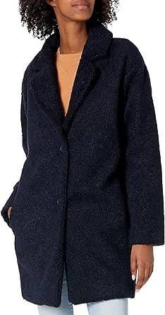 Amazon Essentials Women's Teddy Bear Fleece Oversized-Fit Lapel Jacket (Previously Daily Ritual)