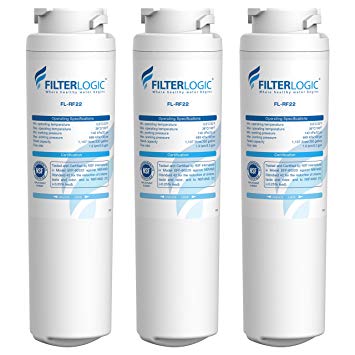 FilterLogic MSWF Replacement Refrigerator Water Filter, Compatible with GE MSWF, SmartWater, 238C2334P006, 101820, 101821, 3 Pack