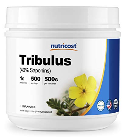 Nutricost Tribulus Terrestris Powder 500 Grams (1.1lbs) - Gluten Free, Non-GMO